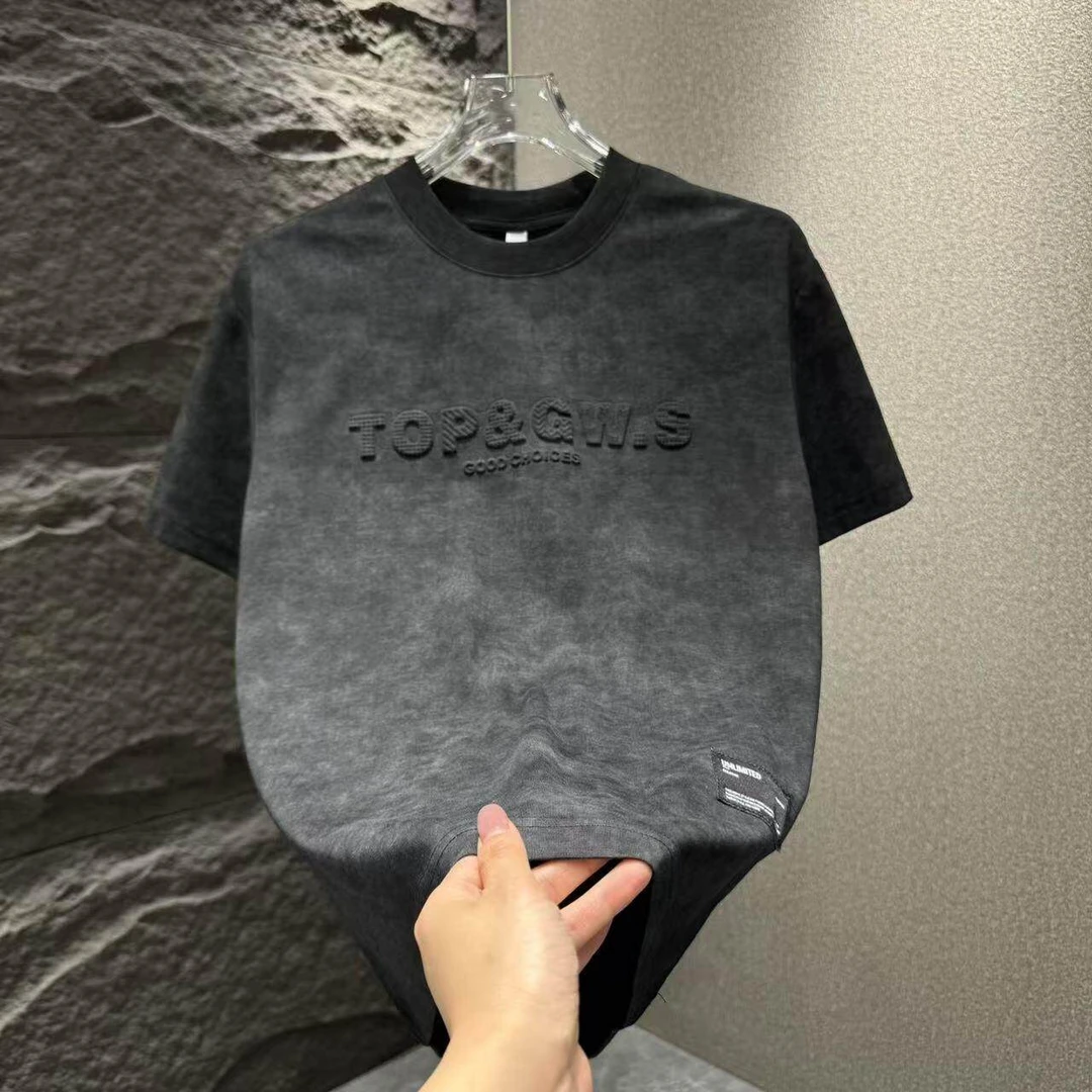 2025新款时尚百搭扎染短袖情侣T恤