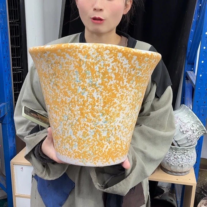 30×26×29 -粗陶花盆有孔-买买买