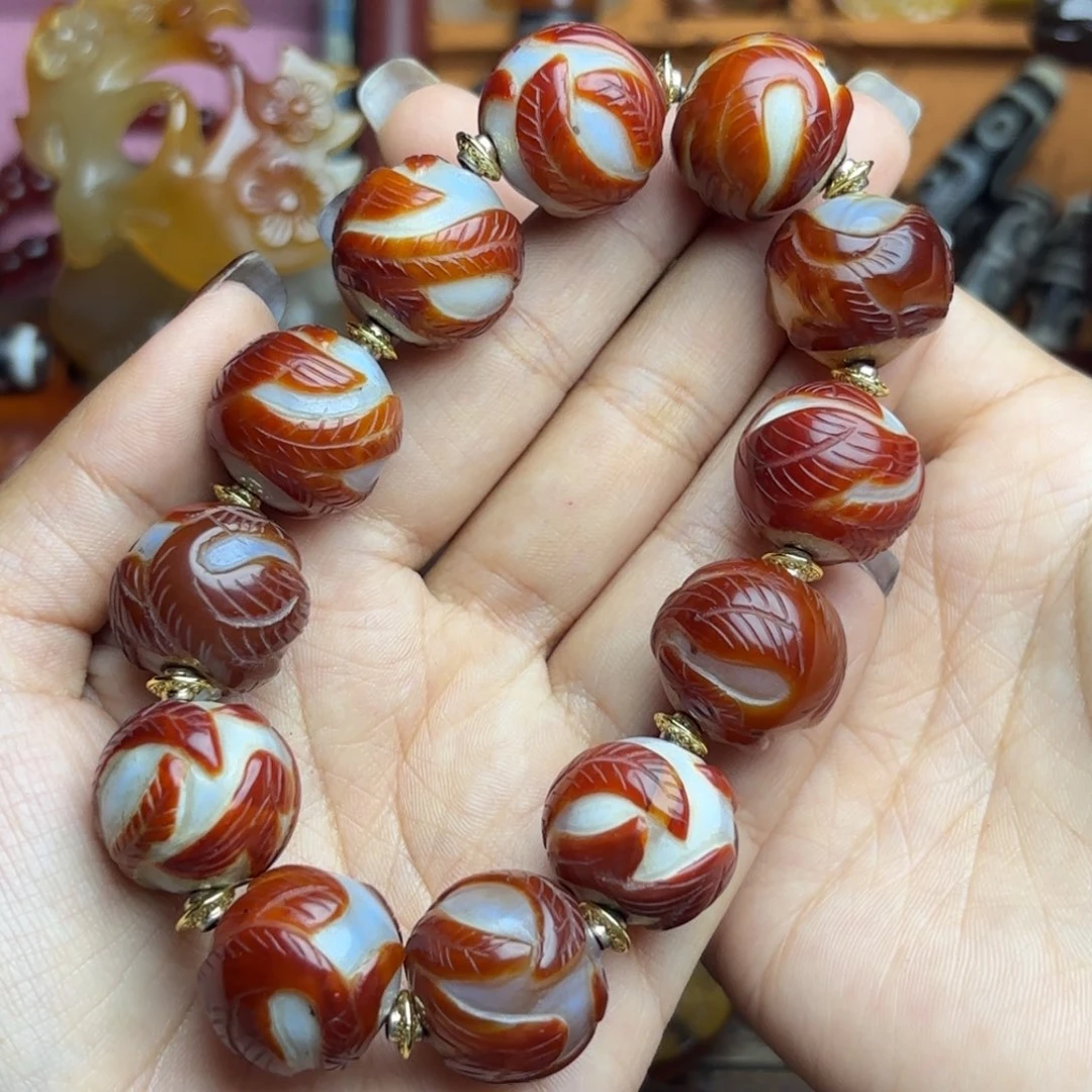 玛瑙/玉髓未镶嵌手链凤凰