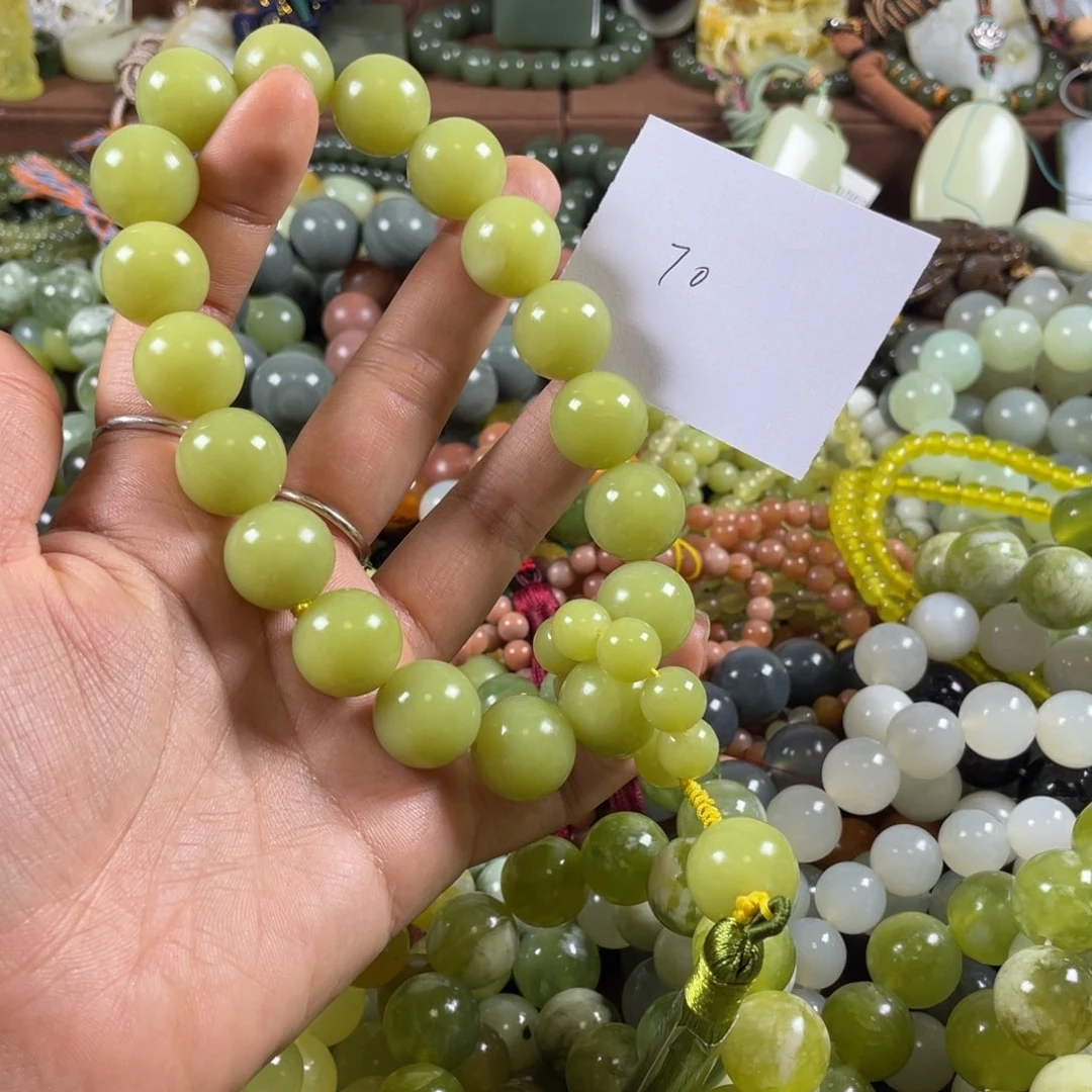 未镶嵌蛇纹石玉手串Z****G