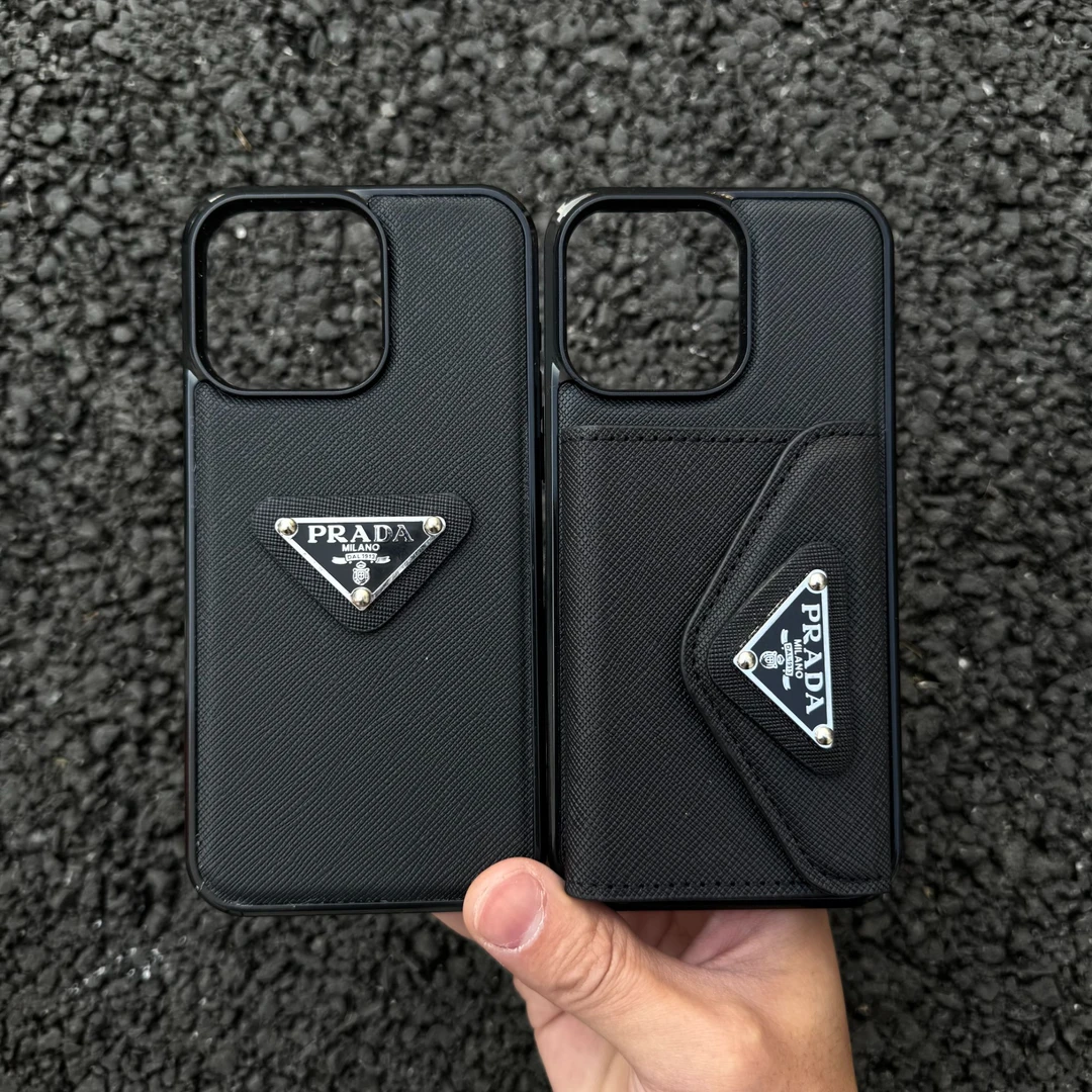 皮质卡包潮牌P家适用苹果16promax手机壳15皮纹iPhone14个性13男