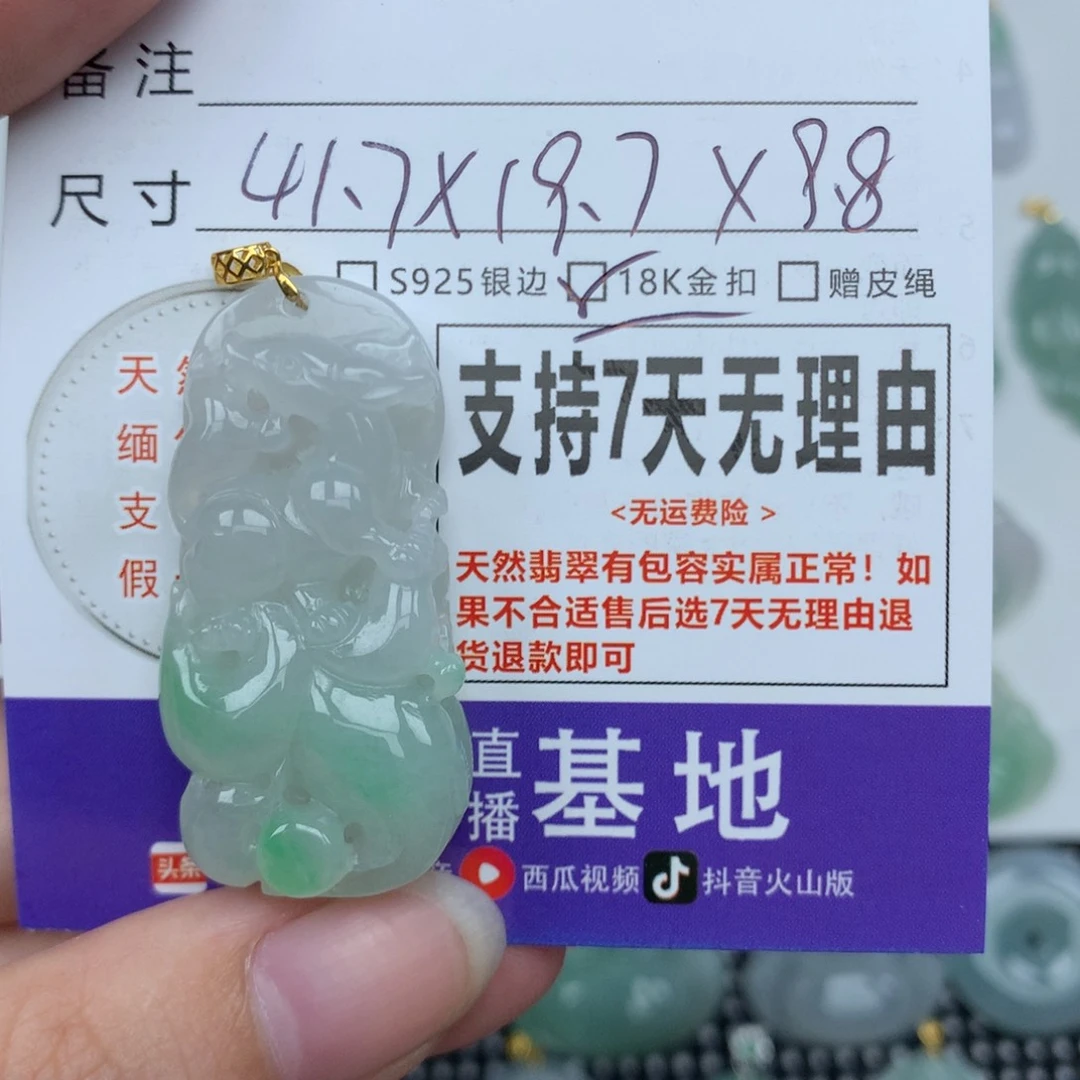 宝***儿颈饰未镶嵌翡翠天然