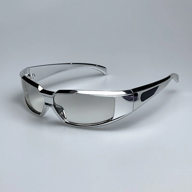 未来科技感朋克墨镜男女潮千禧辣妹复古街拍骑行太阳眼镜赛博朋克