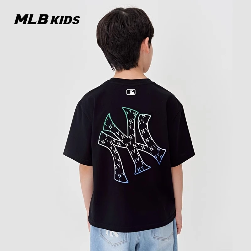 MLB儿童【儿童节送礼】简约舒适T恤上衣25春夏新款7ATSM0453