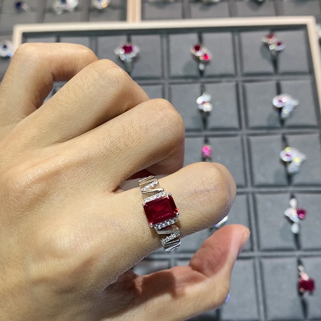 925银培育彩宝首饰