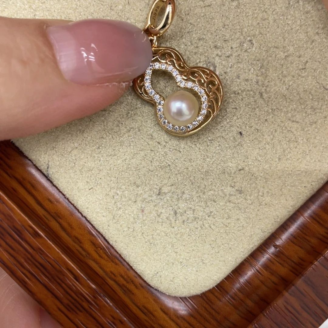 银S925镶嵌颈饰海水珍珠