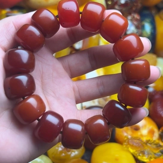 未镶嵌琥珀手链蜜蜡