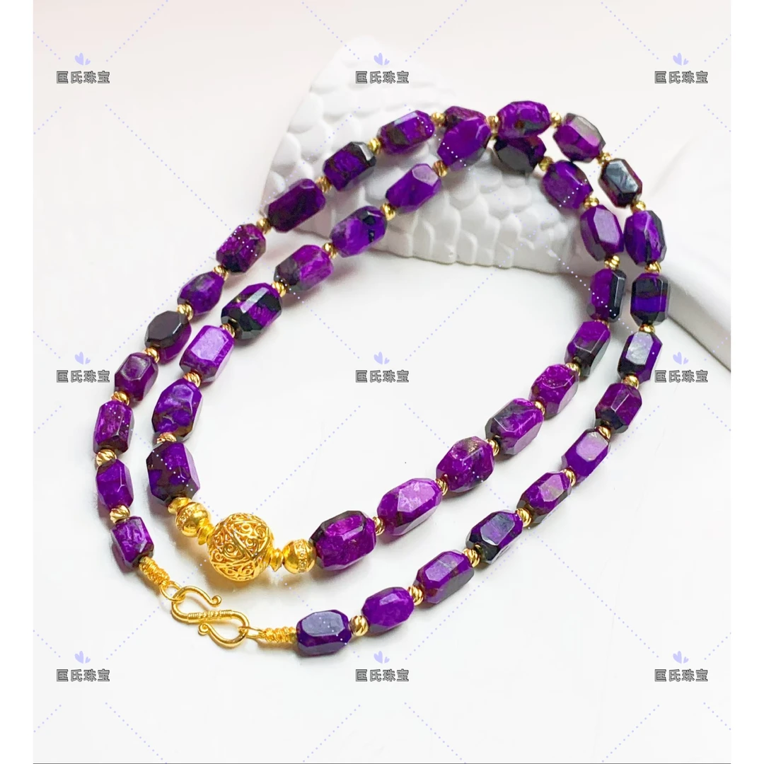 匡氏珠宝18K金殿堂级舒俱来丝绒切面项链 Z-HL-A0392（多样性发一）