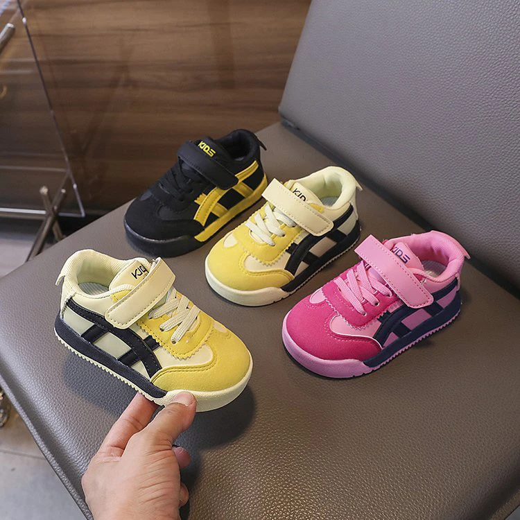 21-30码儿童运动鞋皮面宝宝软底板鞋男童阿甘鞋时尚女童小白鞋潮