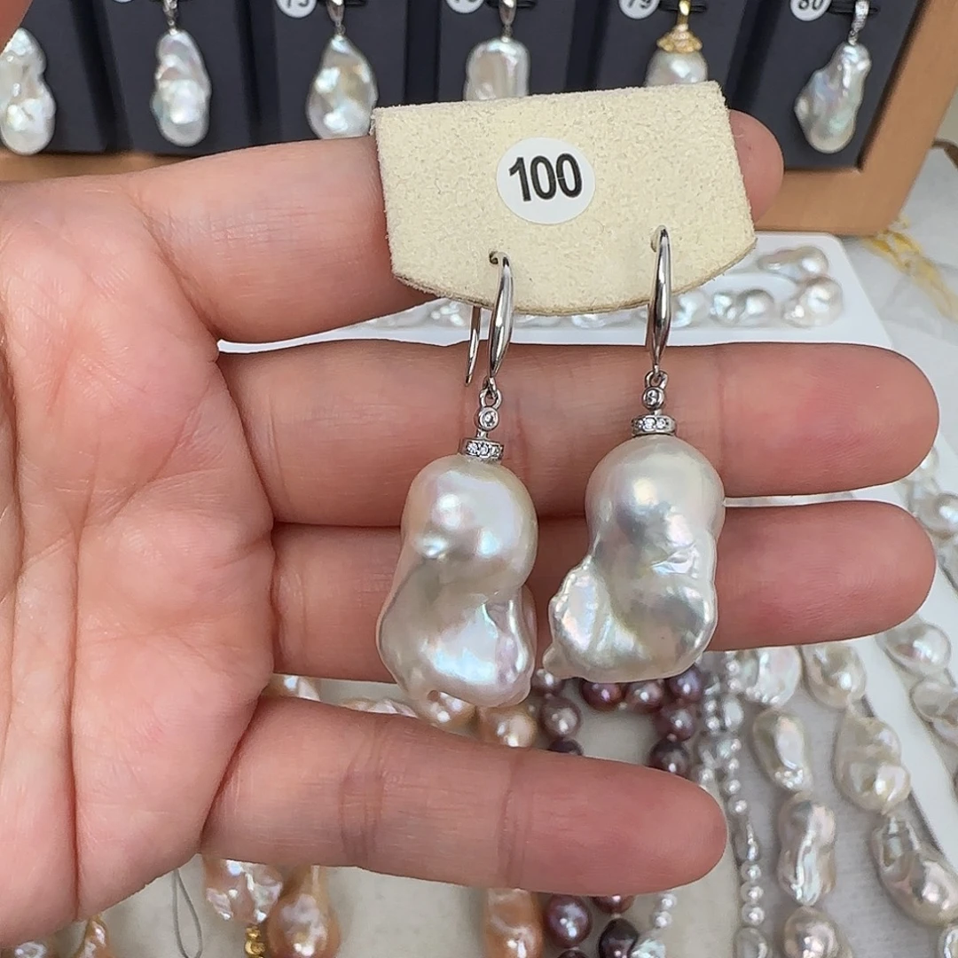 淡水珍珠颈饰银S925镶嵌