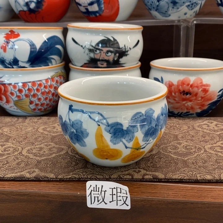 釉下老陶泥手工绘制