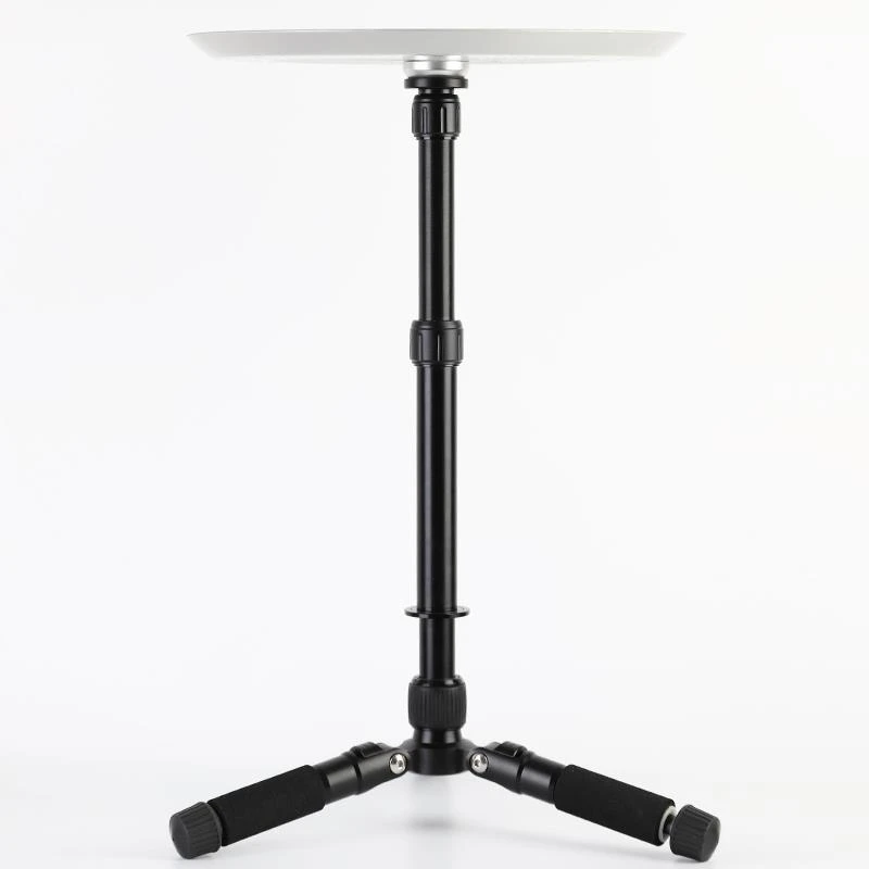 三脚架露营桌披萨盘折叠户外茶几木板圆托金属支架便携轻量化升降