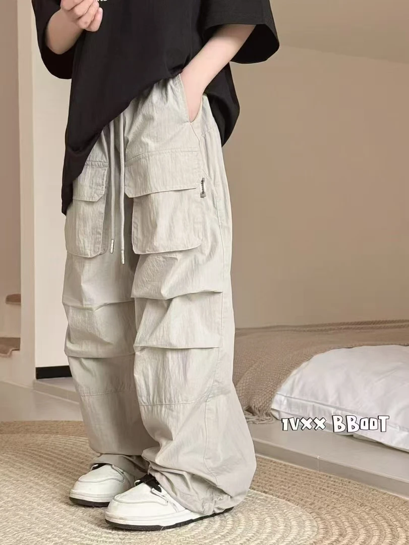 9183儿童夏季薄长裤梭织裤