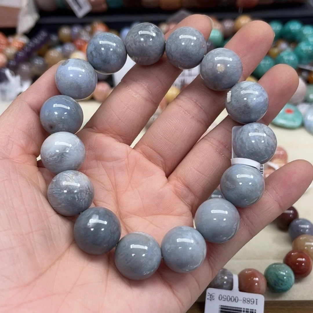 未镶嵌手串硅化珊瑚（珊瑚玉）老**雨653