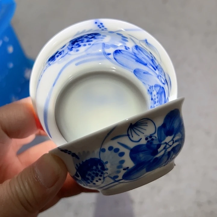 杯手绘微瑕普洱杯