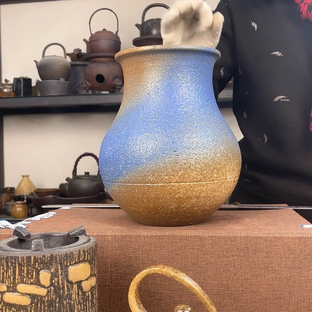 紫泥茶壶紫砂粗陶茶器