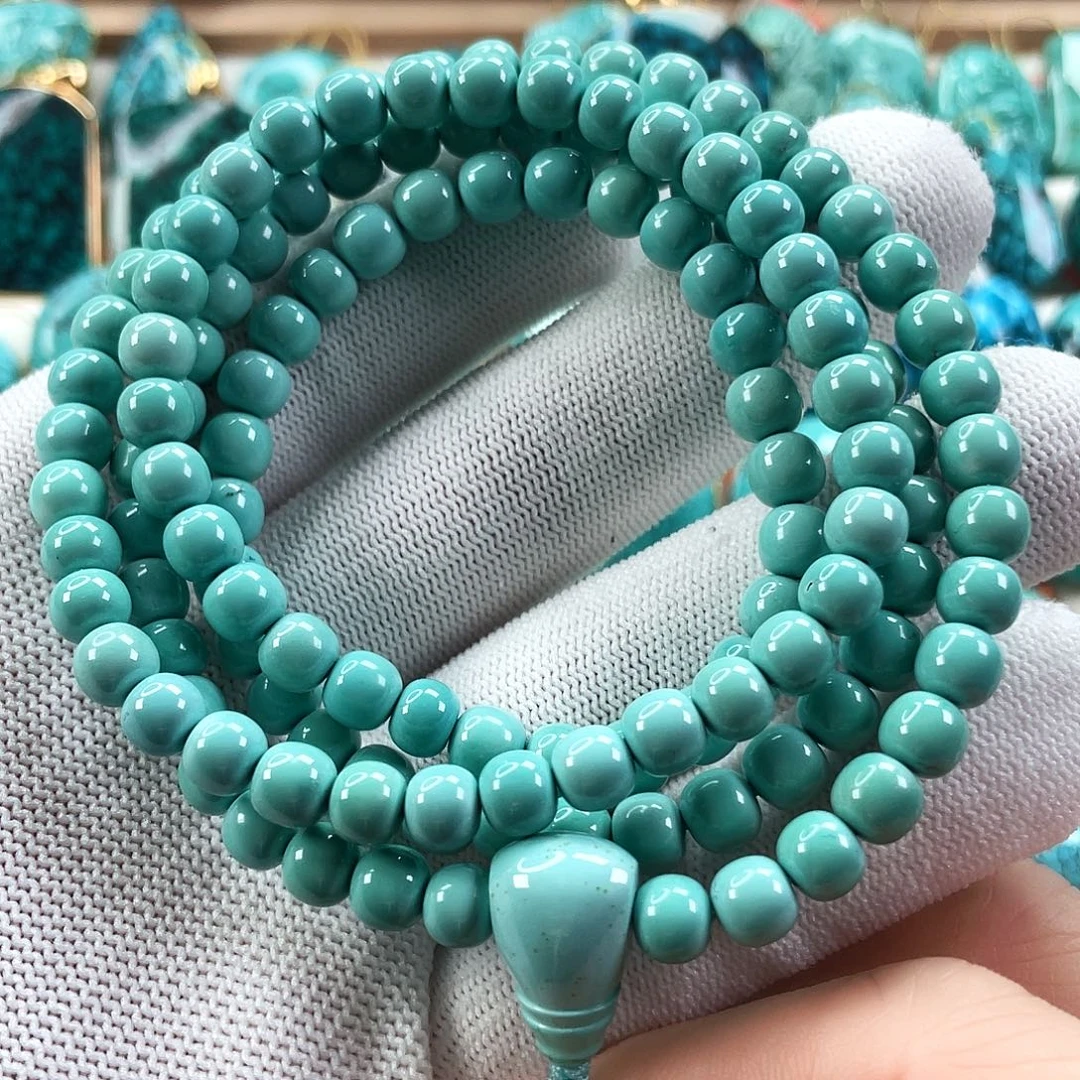 绿松石未镶嵌车挂尺寸6.2