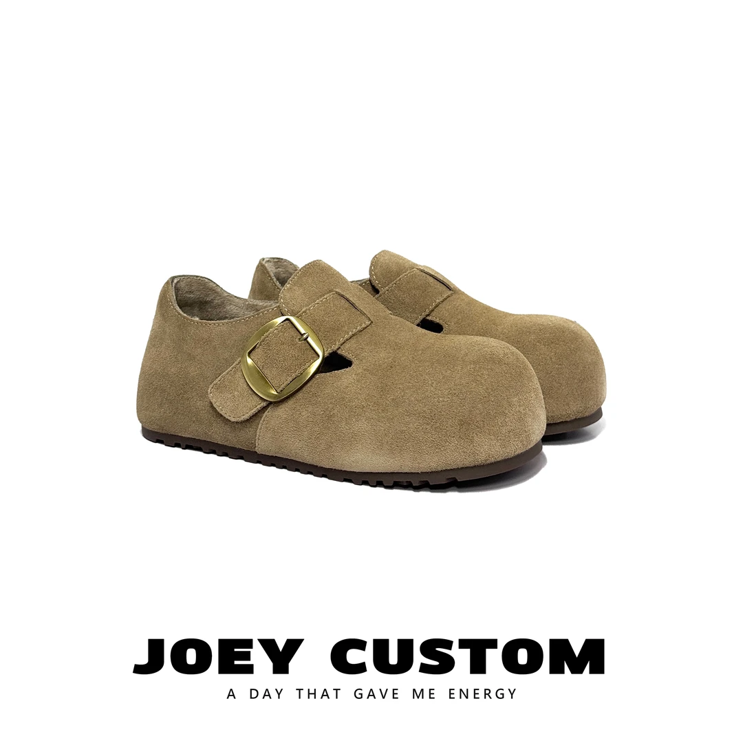 JOEY | 2025秋冬泡泡全包魔术贴加绒勃肯鞋女保暖棉鞋 299-01