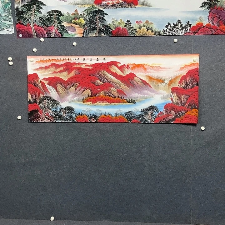 国画小六尺山水一副