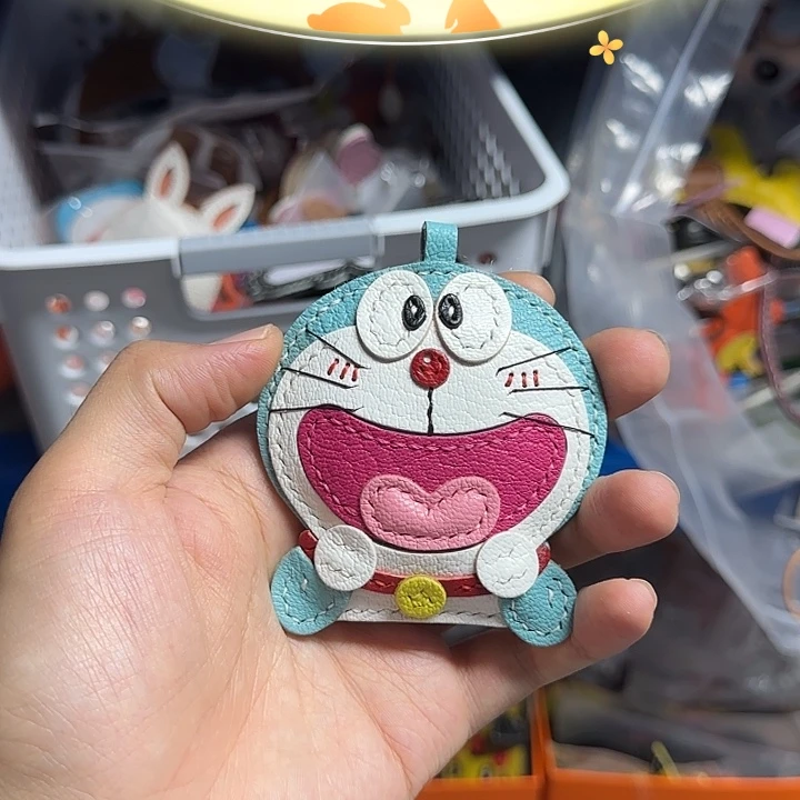 ***犏牛皮（革）脑袋机器猫