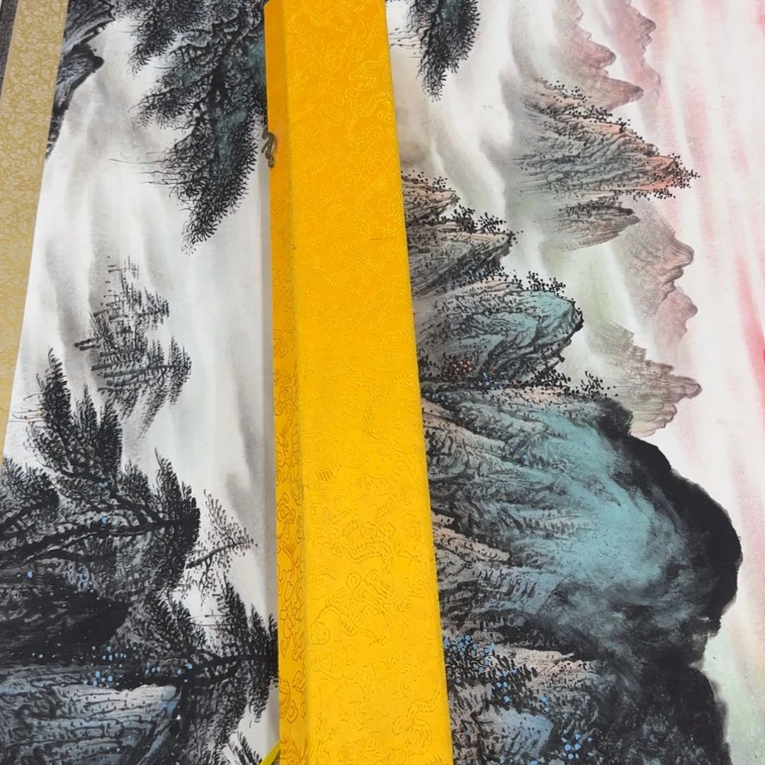 B***5国画QC原创横山水作品！带证书！限购一单