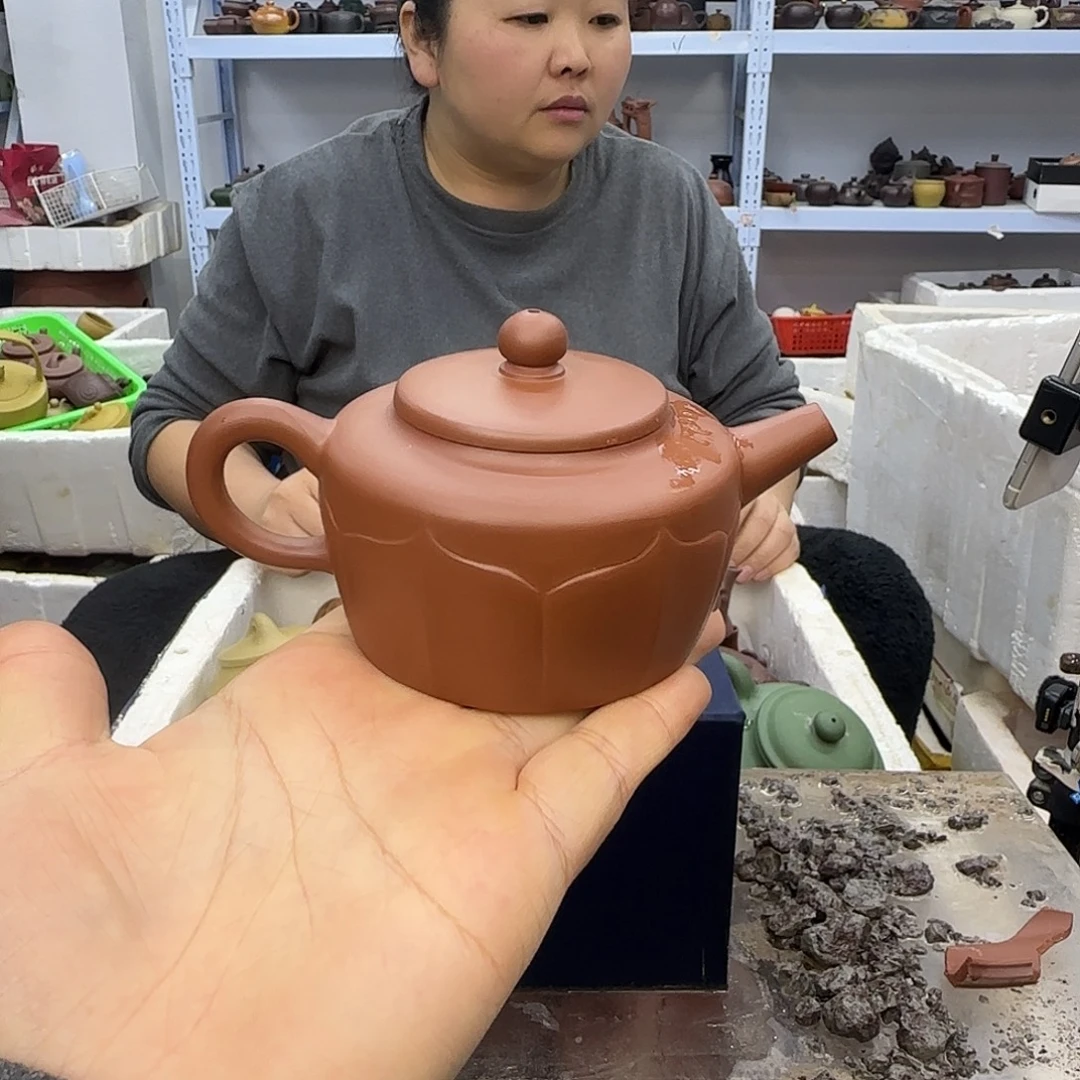 茶壶紫砂宜兴紫砂瑕疵处理