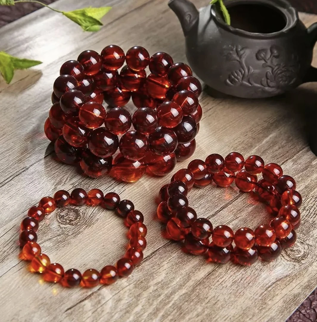 （正品保障）血药珀满血紫杉醇手串10-20mm