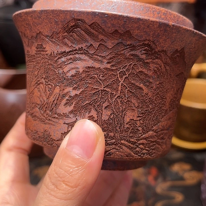 紫砂茶杯宜兴紫砂茶具正品