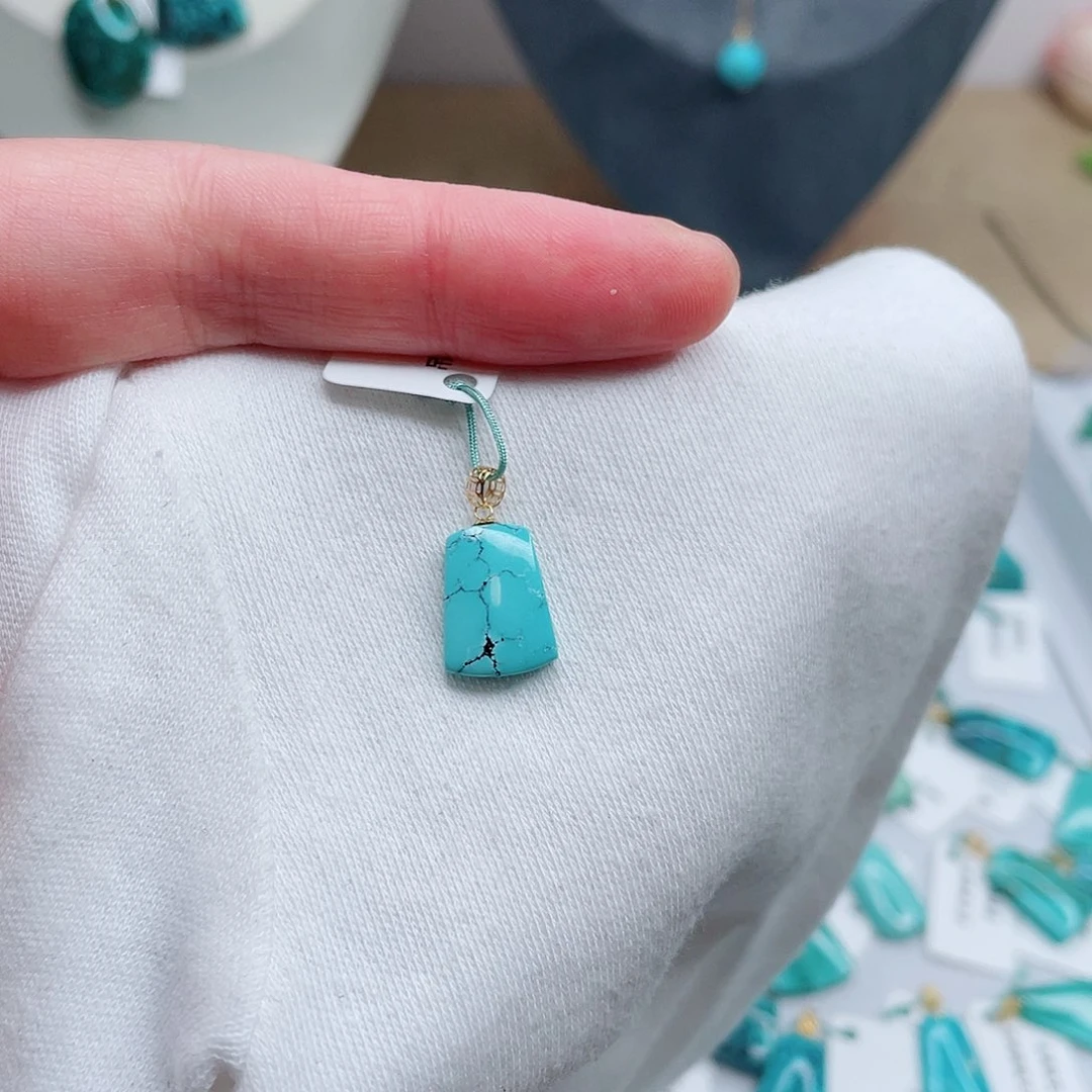 绿松石18K金镶嵌绿松石绿松石绿松石