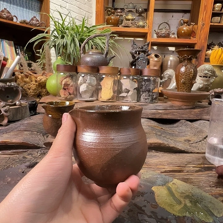 杯崔家龙窑高温柴烧160cc