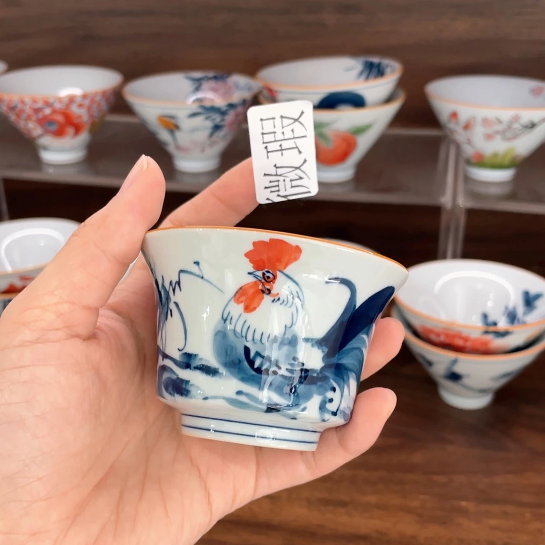 微瑕釉下彩纯手绘