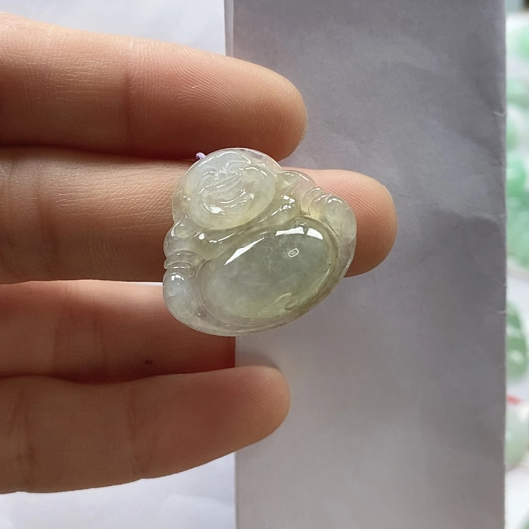 翡翠颈饰未镶嵌妙**生佛公