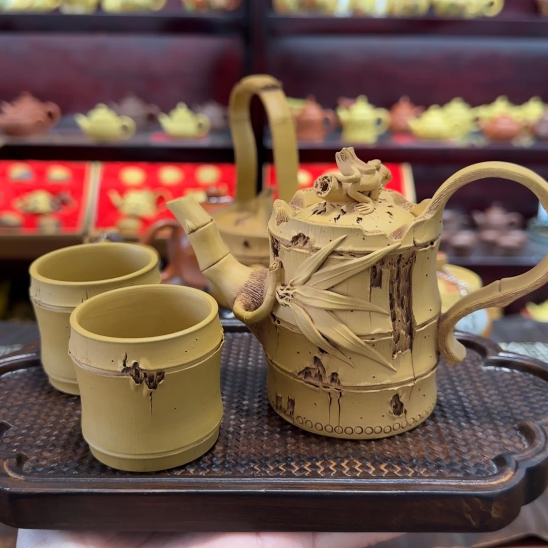【闪购商品】紫砂茶壶竹节青蛙