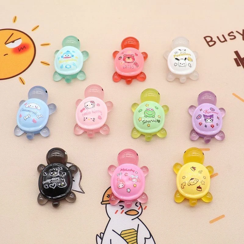 【直播拆】夜光三丽欧龟爸爸6.8厘米大龟diy饰品摆件