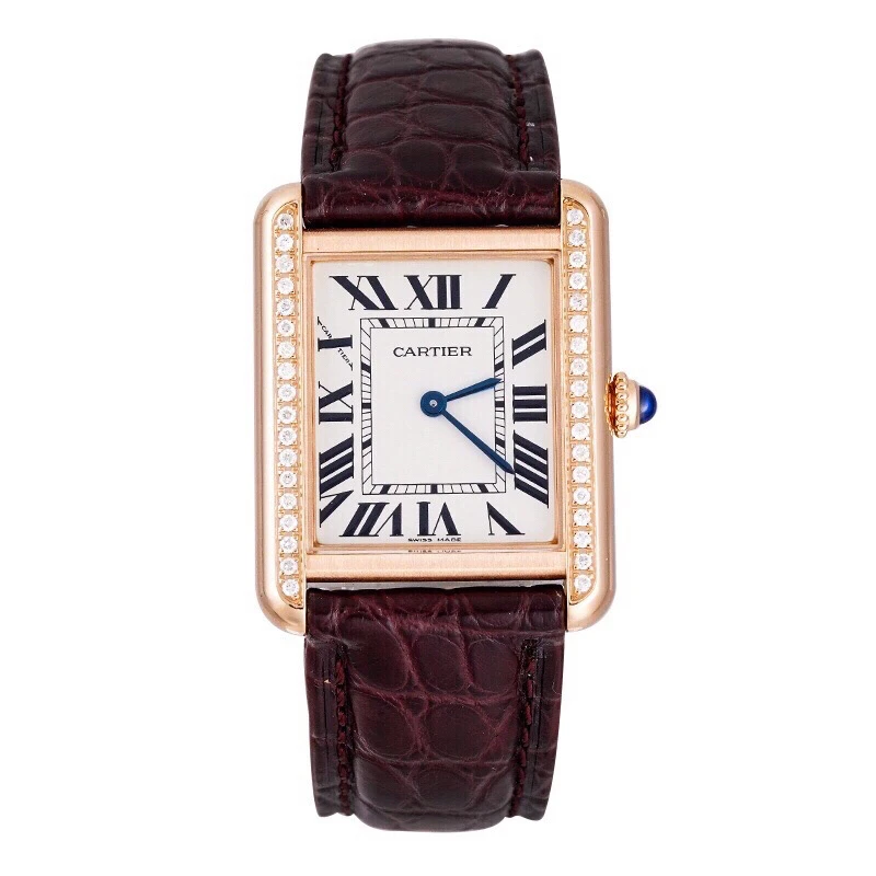 99新 Cartier/卡地亚 坦克系列W5200024腕表后圈钻/WHP038762
