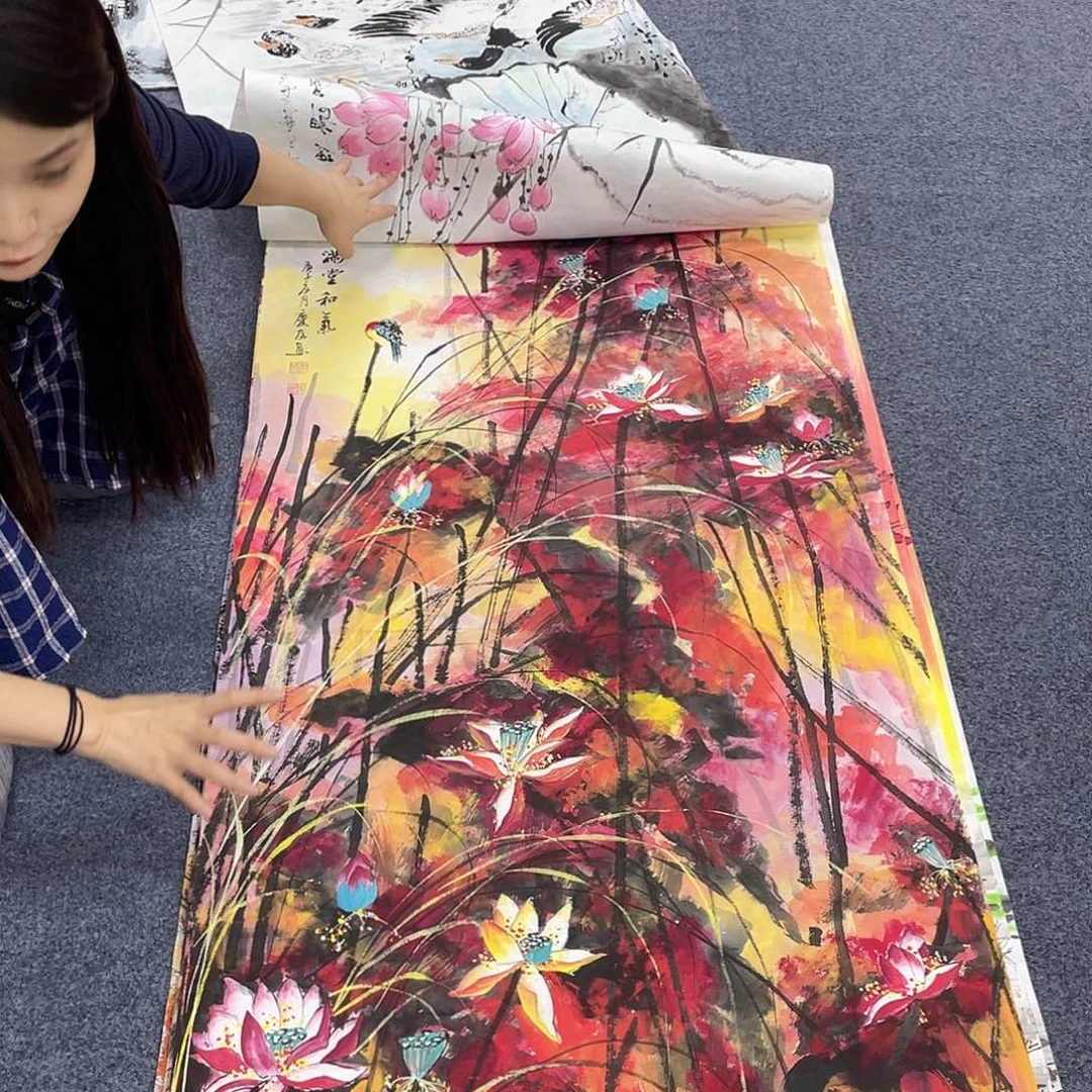 国画作品小姐姐放漏…