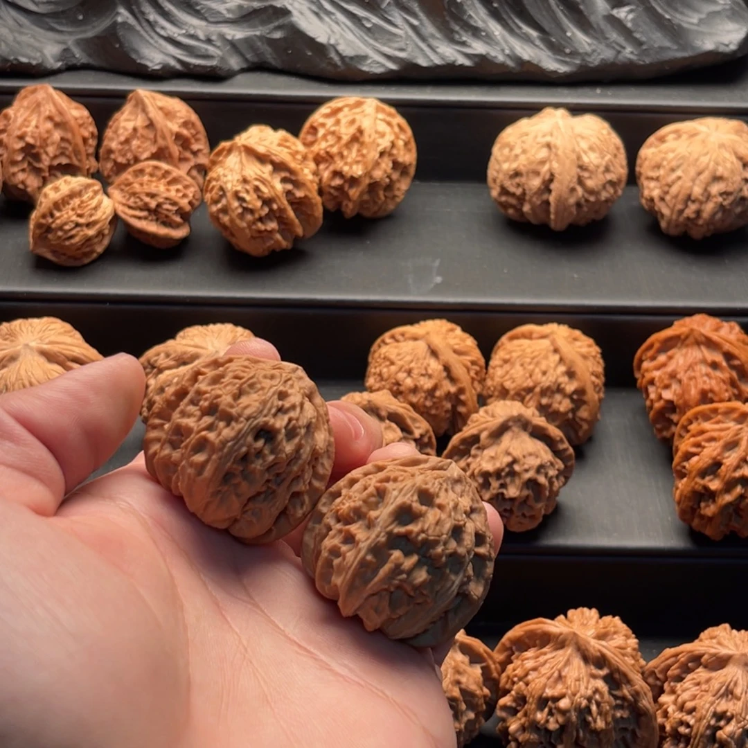 爻***下吊坠文玩核桃白狮子