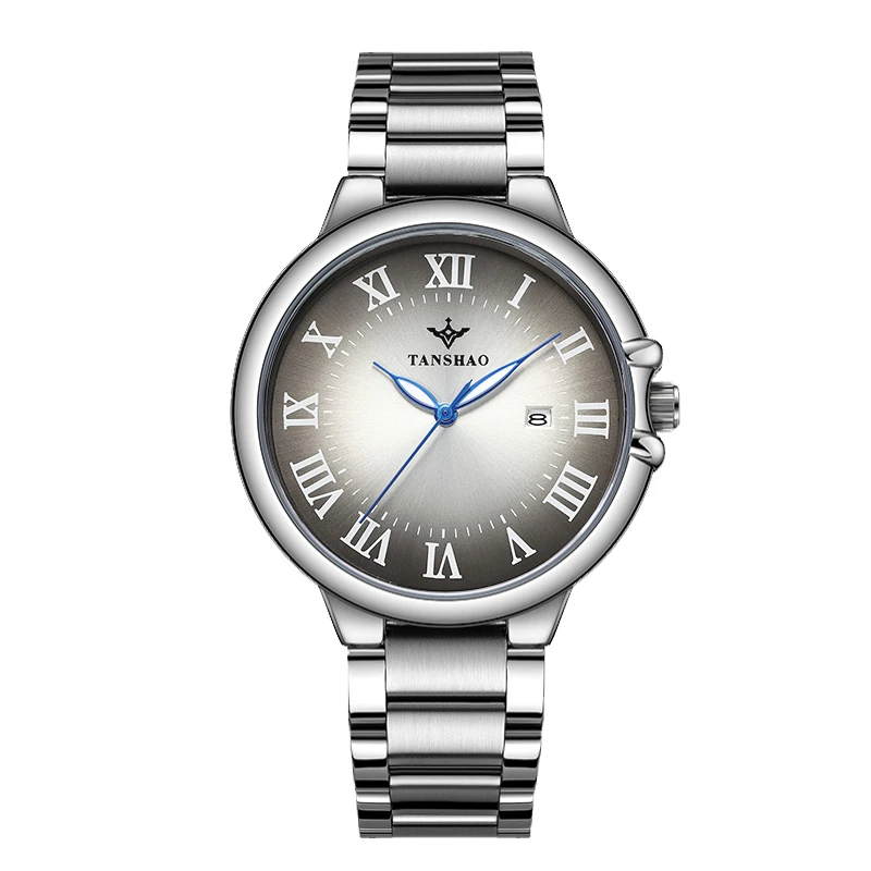 【专柜直发】渐变夜光灰气球/全自动日历镂空百搭时尚轻奢气质男表