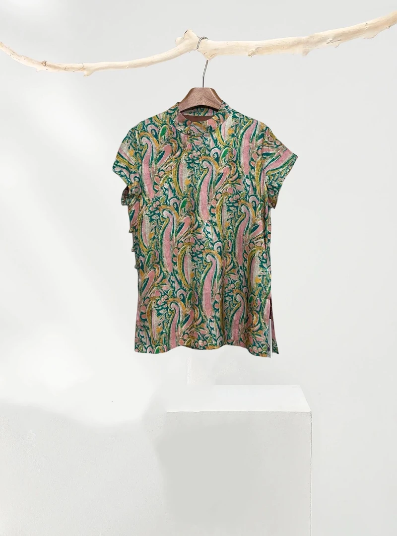 【奥兰多多&杨子家轻奢定制】罗绮文秀中式上衣2736