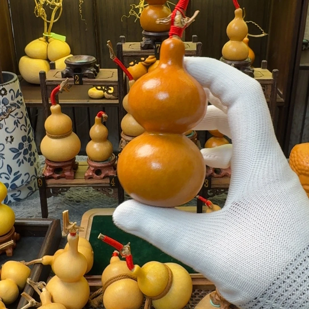 榴***王木精品小葫芦摆件手把件