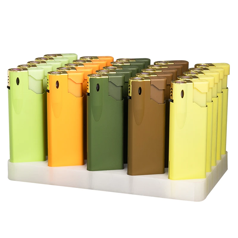 蓝焰直冲防风防爆金属硅胶防风打火机加厚网红爆款火机广告定制