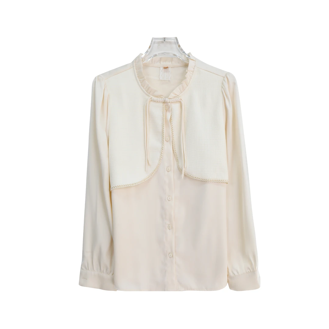 轻奢小香风名媛假两件精致时尚百搭衬衫S2952