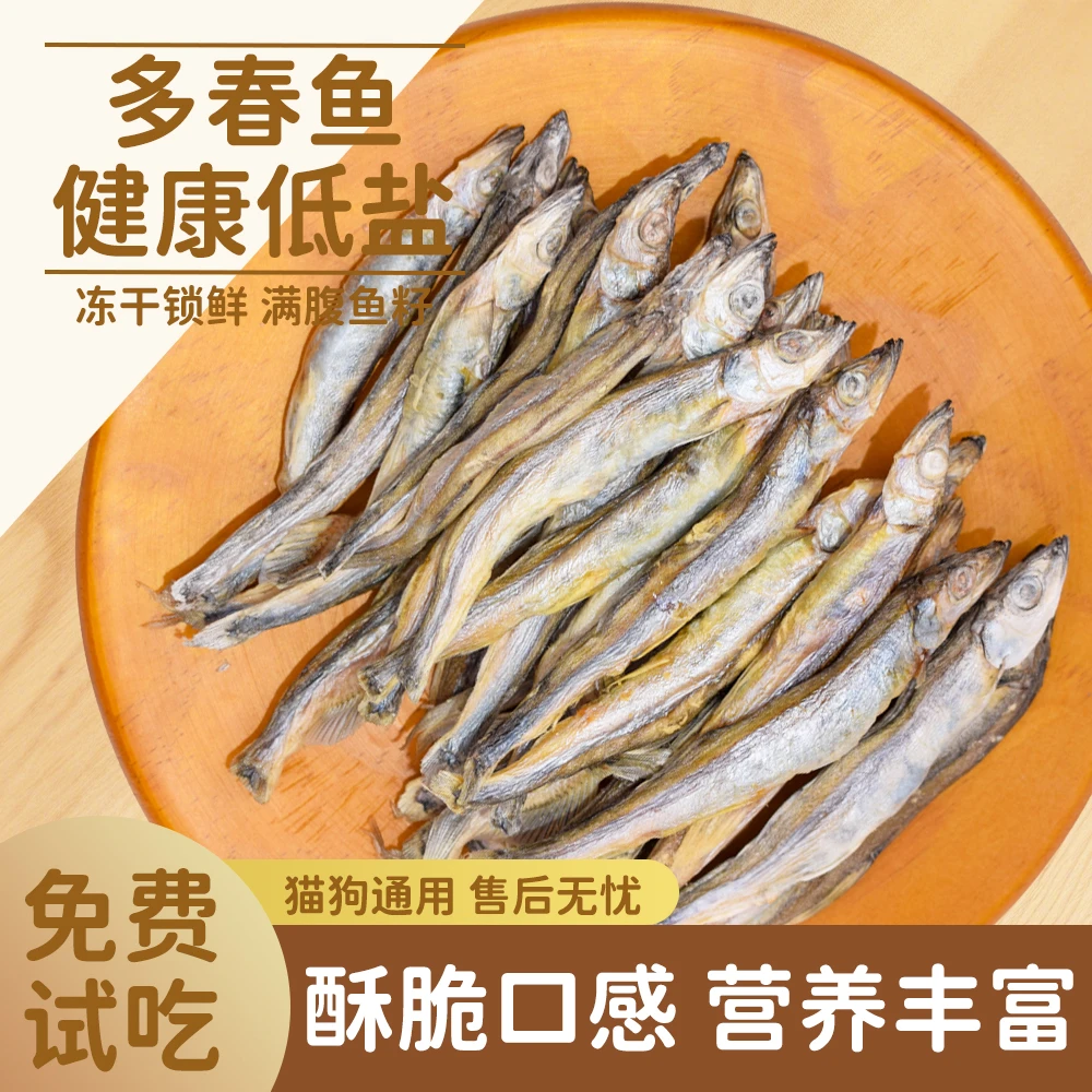 多春鱼宠物零食冻干猫狗通用冻干零食营养健康可拌粮喂食吃鱼