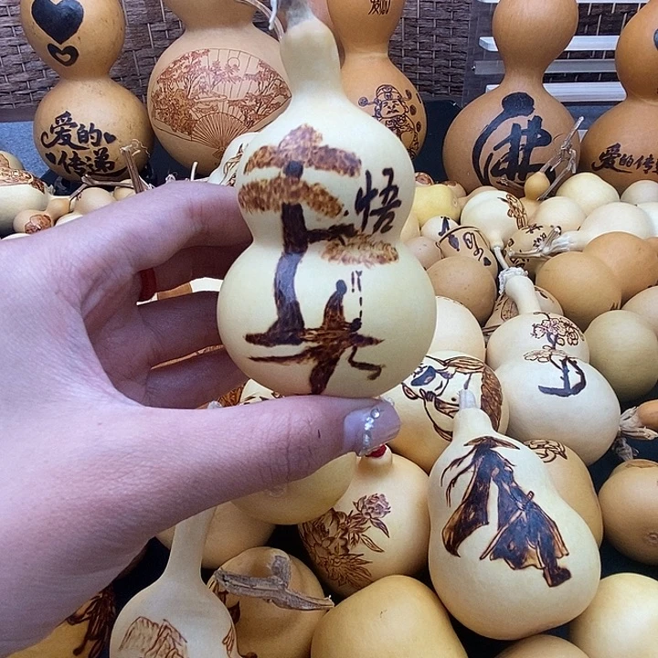 学***装香榧木葫芦工艺品