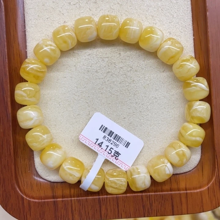 J***g蜜蜡未镶嵌手链蜜蜡