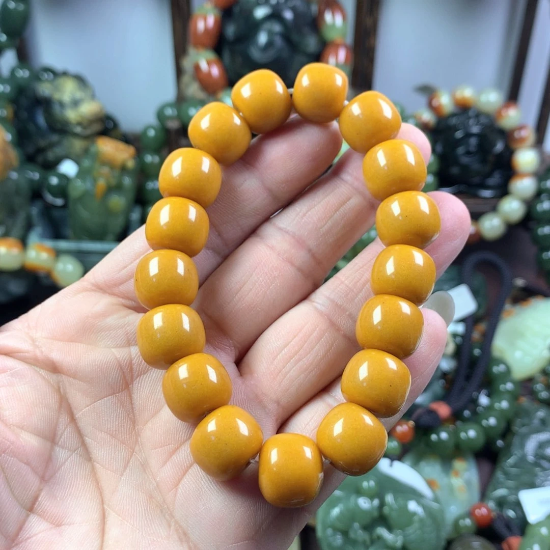 透闪石质玉手链未镶嵌