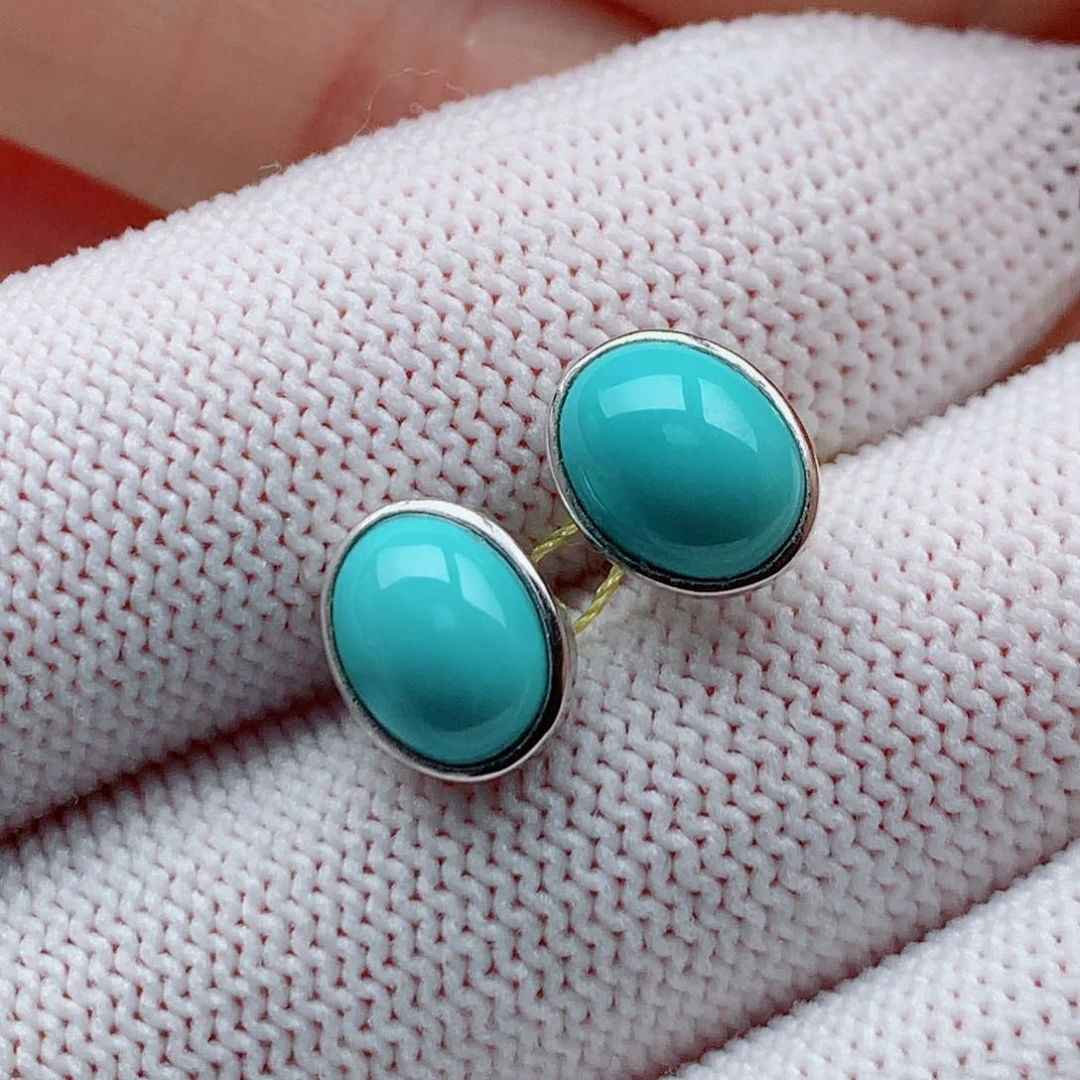 绿松石颈饰银S925镶嵌