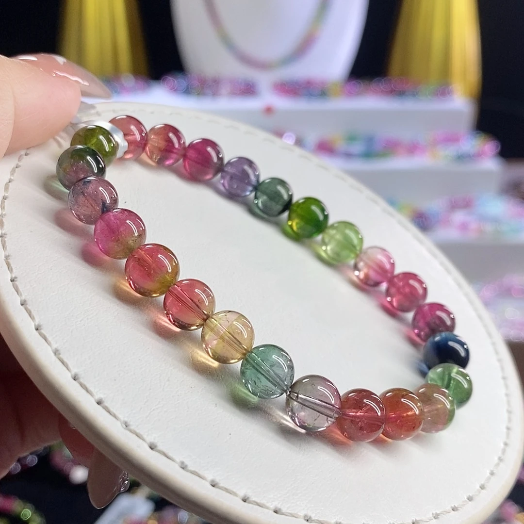 未镶嵌手链碧玺西瓜