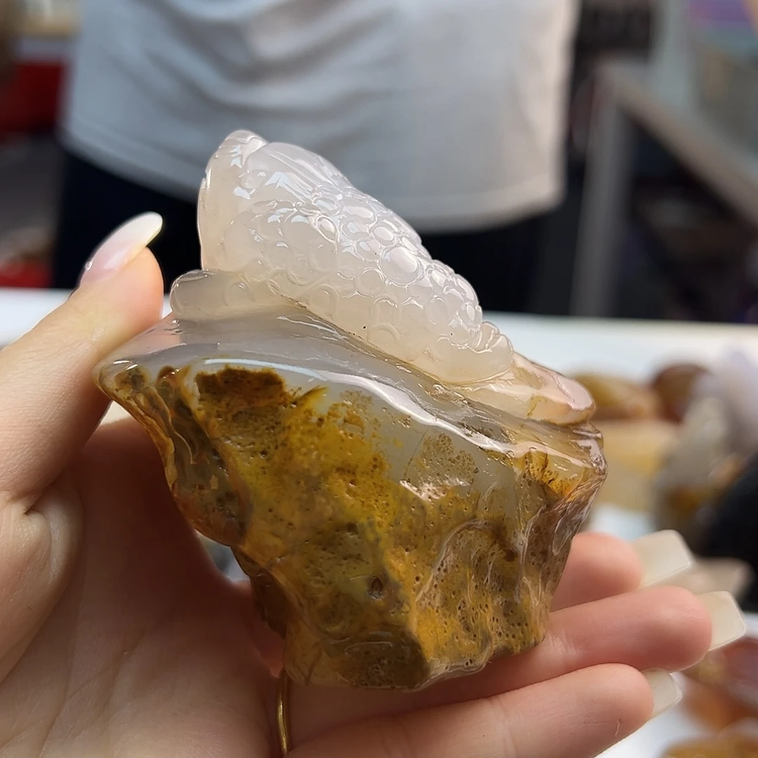 玛瑙/玉髓未镶嵌吊坠(不含链)