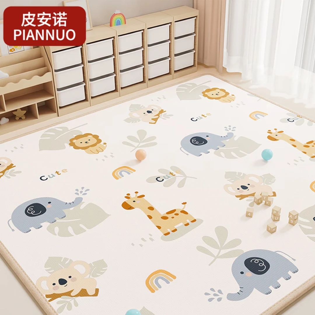 宝宝家用加厚爬爬垫无毒无味婴儿爬行垫客厅防摔XPE地垫防水双面